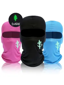 Luminous Dollar Printing Ski Mask for Men Women, 3pcs/2pcs/1pc Windproof Summer Balaclava Face Mask for All Seasons, Sporty Scarf for Snowboard Motorcycle