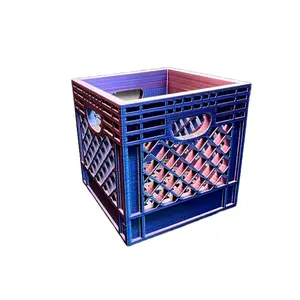 Mini Milk Crate for Office Supplies or Craft Materials - Durable and Stylish Storage Organizer Plastic