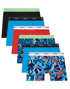 Hanes Boys' Underwear Boxer Briefs, 6-Pack, Cotton Stretch Hanes Boys' Underwear Boxer Briefs, 6-Pack, Cotton Stretch