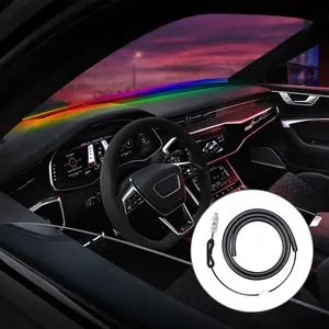 Universal 150cm RGB LED Light Strip for Cars USB Powered APP Controlled Music Sync Ambient Lighting with Remote Car Accessories Automotive Interior Decor Car Light Embellishments