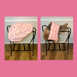 Pink Arrow Saddle Cover Stirrup Slipper Set!