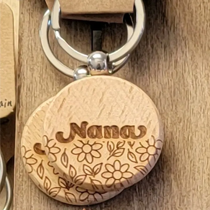 Nana wooden keychain