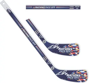 Auston Matthews Toronto Maple Leafs Autographed 4 Nations Face-Off Mini Wood Stick - Fanatics Authentic Certified