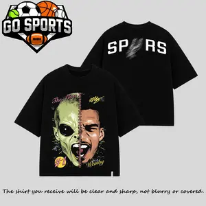 'The Alien' Victor Wembanyama 1 Graphic For Spurs Nation, Spurs Basketball Fans Apparel, Wemby Fans Basketball Streetwear Tee, Gift For Basketball Fan Graphic Tee