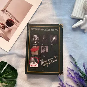 Slytherin Class of 98 by Eevans, Dramione Hardcover, Dark Academia Harry Potter Inspired Book, Unique Yearbook Style