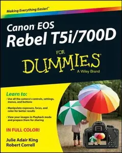 USED-Canon EOS Rebel T5i/700D For Dummies by Julie Adair King (Paperback)