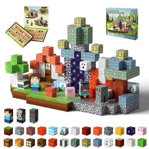 Magnetic Blocks 150PCS/200PCS Magnetic Building Toys, STEM Montessori Educational & Sensory Toys for Kids Boys & Girls Ages 4-8, Creative Learning, Imaginative Play, Christmas & Birthday Gifts, Multifunctional Construction Set