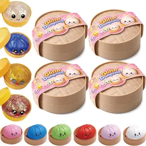 Colorful Smiley Dumpling Decompression Toy Set, Random Soft Squishy Gift Box, Portable Sensory Relaxation Toys, Great Daily Collectibles & Party Supplies