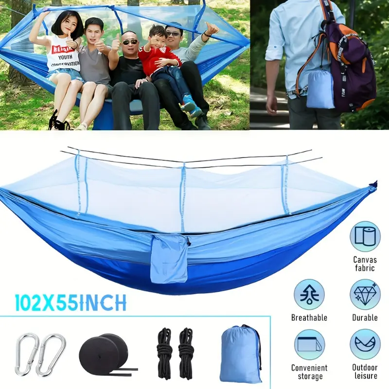 Portable Double Person Camping Hammock Tent with Mosquito Net Hanging Bed