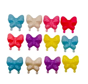 Candy Cloud Jelly Beads - Frosted Finish Vibrant Butterfly Shapes for Jewelry & Summer Craft Projects