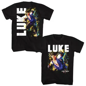 Street Fighter 6 Luke Sullivan T-Shirt, Men's Graphic Gaming Tees