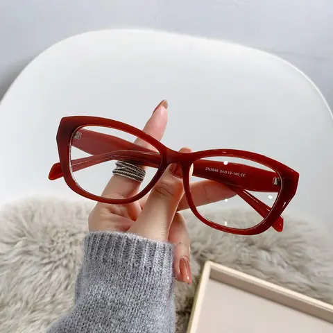 Fashionable Plain Colro Eyeglasses, High Quality Eyewear, Casual Style Eyewear, Stylish Square Frames, Casual Trendy Anti-blue Light Eyeglasses for Women & Men, Fashion Eyeglasses for Work, Daily Clothing Decor