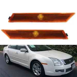 2PCS Amber Lens Front Side Marker Lights Housings For Ford Fusion & Mercury Milan 2006 2007 2008 2009 Replace OEM 6E5Z13200A, 6E5Z13200C, FO2551142