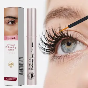 Iconsign Eyelash Growth Serum, Hormone-Free Gentle Non-Irritating Formula, Multi-Plant Essence Lash Enhancer, Promotes Longer Fuller Lashes