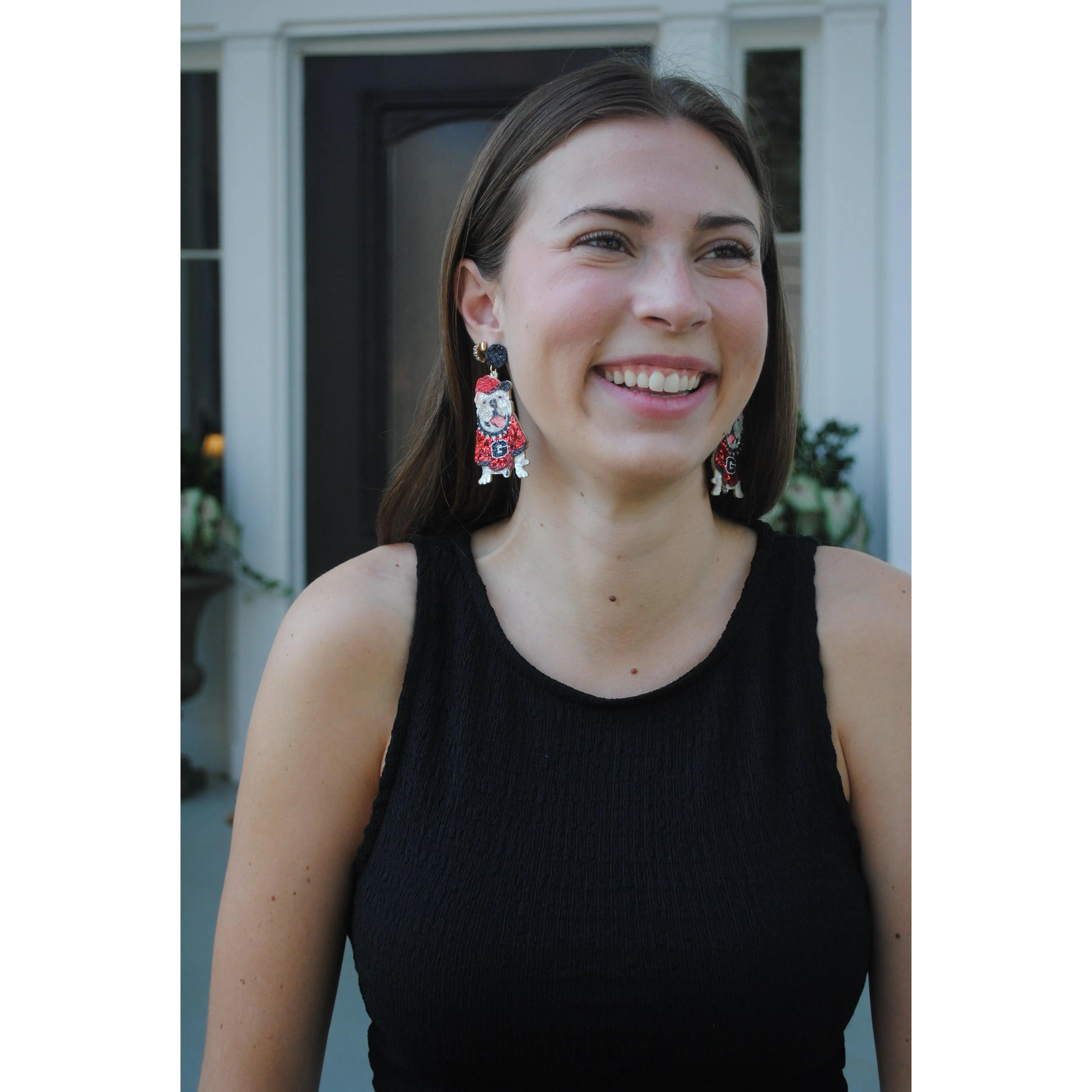 "BORN A BULLDOG" EARRINGS