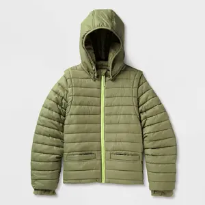 Kids' Adaptive Hooded Puffer Jacket - Cat & Jack