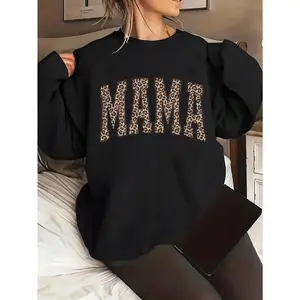 Leopard Mama Sweatshirt, Mama Sweatshirt, Leopard Mom Sweatshirt, Mom Sweatshirt, Mom Life Shirt, Mothers Day Gift, New Mom Sweatshirt Oversized Sweatshirt Woman Mimi Shirt Mom Shirt