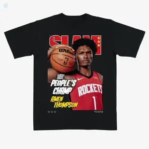 SLAM Cover Tee - Amen + Thompson (SLAM 257),  Casual Classic Sport Cotton Tee, Unisex Fit for Men and Women