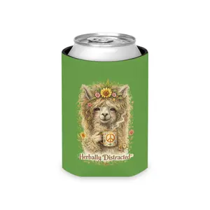 Llama Del Rey™ – Funny Graphic Can Cooler Koozie | The Dreamy Festival Muse