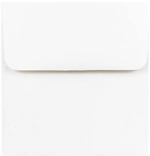 Bluelines Square Envelopes Die Cut Greeting Envelopes Fits 5.5 x 5.5 Inch Cards, White 20 Pack, Bright White, 5.5x 5.5 Inches