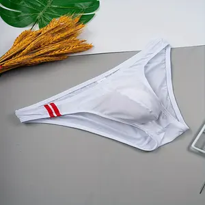 [5pcs Quick-drying Briefs] 5pcs Men's Briefs | Solid-color, High-elasticity, Breathable, Comfortable, U-shaped Close-fitting, Summer Casual Soft