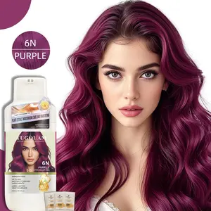 Purple Hair Dye Shampoo - Ammonia-Free Botanical Formula with Ginger Extract, 1 Set, Large Size, Delivers Salon-Quality Color Results, Instant Color Shampoo, Hair Care Product, 16.9oz/500ml Haircare Hairdyeshampoo