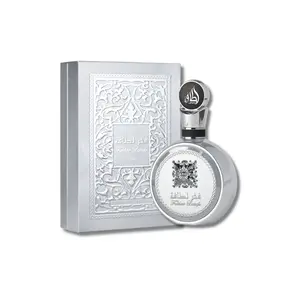 Lattafa Fakhar Platin Eau De Parfum 3.4FL.OZ Aromatic Woody Fragrance Citrus Woody Musk Arabian Perfume Long Lasting Perfume