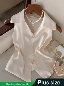 Plus Size Women's Shirt, Casual Loose-Fitting Blouse, Comfortable Daily Wear Top, Stylish & Versatile Design for All Occasions