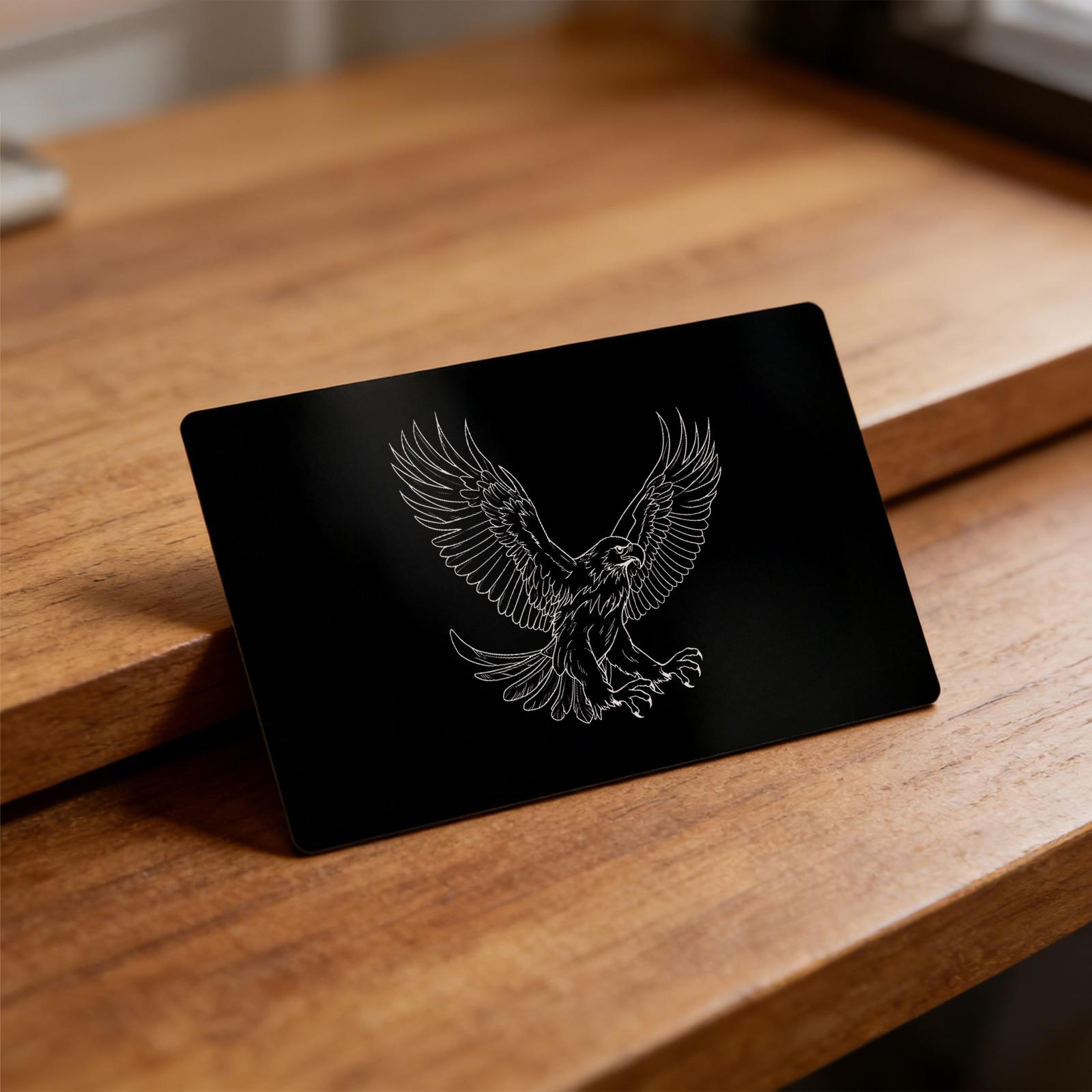 50 Pcs Metal Business Card Blanks Laser Engraving Premium Aluminum Sheet Multipurpose DIY Gift Metal Cards Black 86 X 54 X 0.21 MM