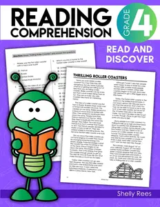 4th Grade Reading Comprehension Workbook: Fourth Grade Reading Passages for Kids 9-10, Reading Test Prep and Passages that Build Comprehension (Reading Workbooks Elementary)