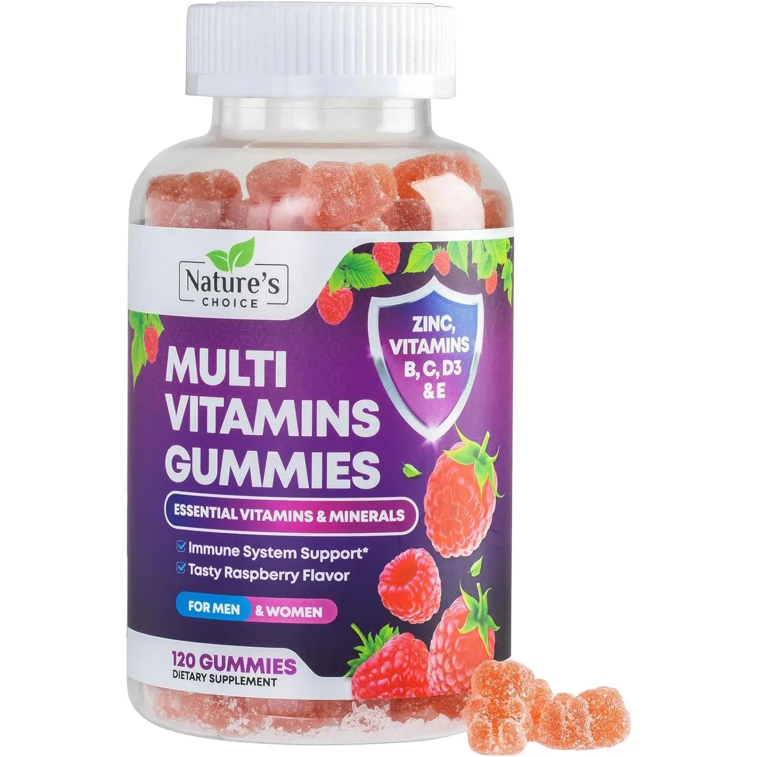 Multivitamin Gummies for Adults Complete Adult Multivitamins Gummy with Essential Vitamins A C D E and High Potency B12 for Women and Men Daily Immune Support Multivitamins Supplement 120 Gummies Daily Vitality Energy and Overall Wellness Formula