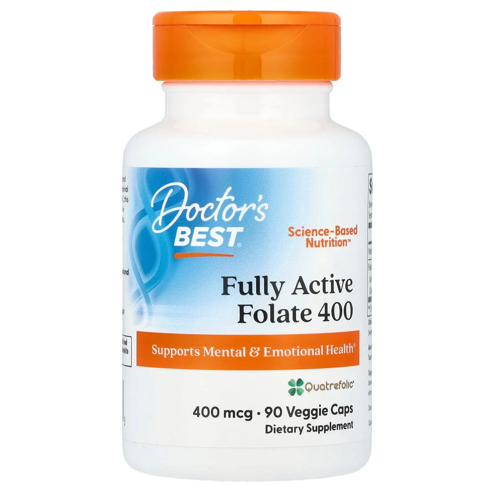Doctor's Best Fully Active Folate 400, 400 mcg, 90 Veggie Caps