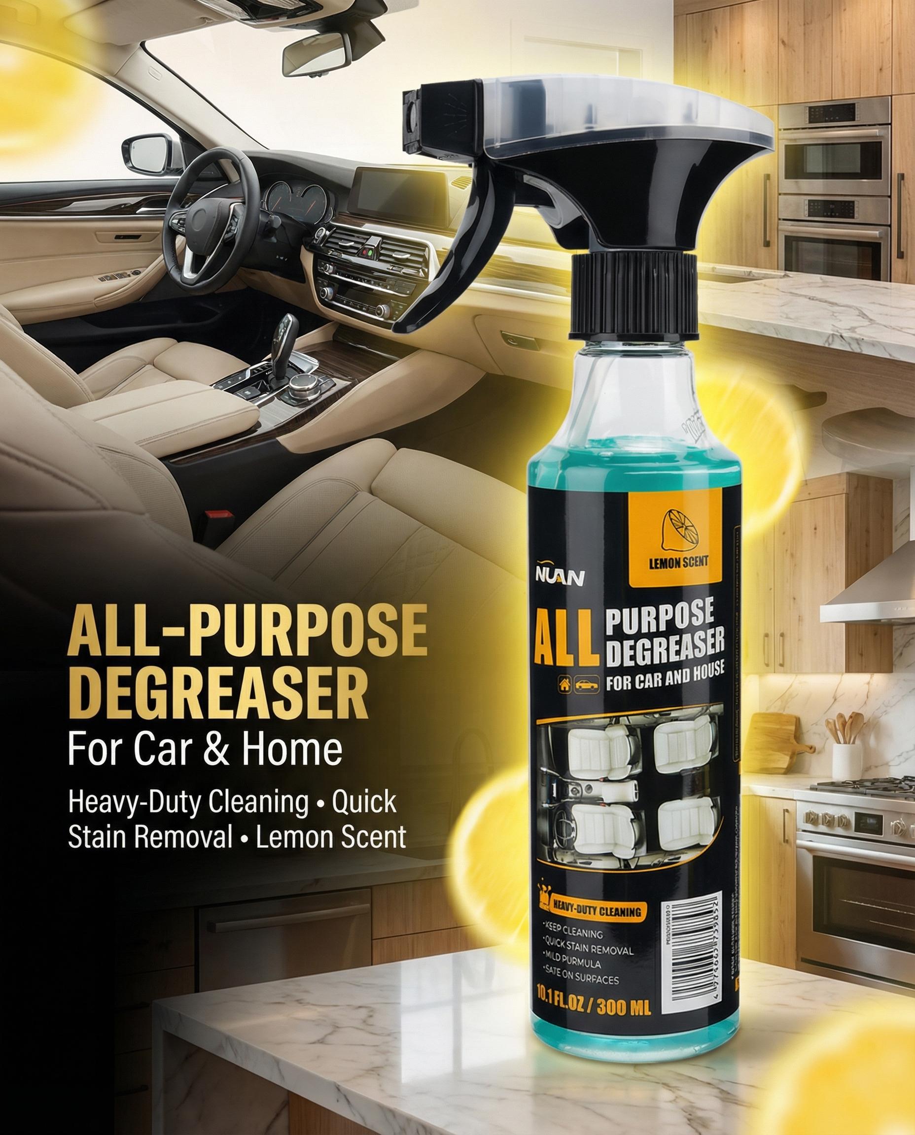 NUAN Multi-purpose Cleaning Spray - Heavy Duty Stain Remover for Car Interiors & Home Surfaces - Ultimate Solution for Deep Cleaning Stubborn Dirt NUAN Multi-purpose Cleaning Spray - Heavy Duty Stain Remover for Car Interiors & Home Surfaces - Ultimate Solution for Deep Cleaning Stubborn Dirt