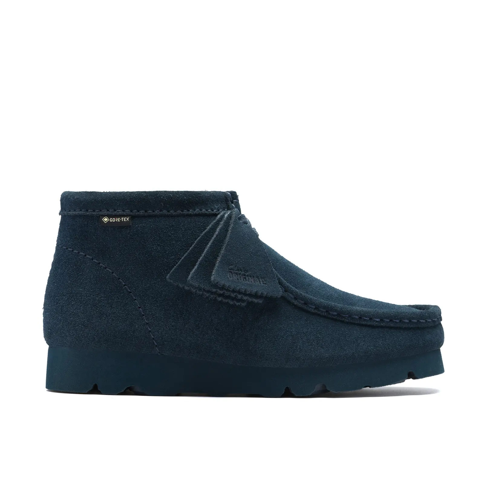 Clarks Wallabee Boot GTX Gore-Tex 26183070 Womens Blue Suede Chukkas Boots