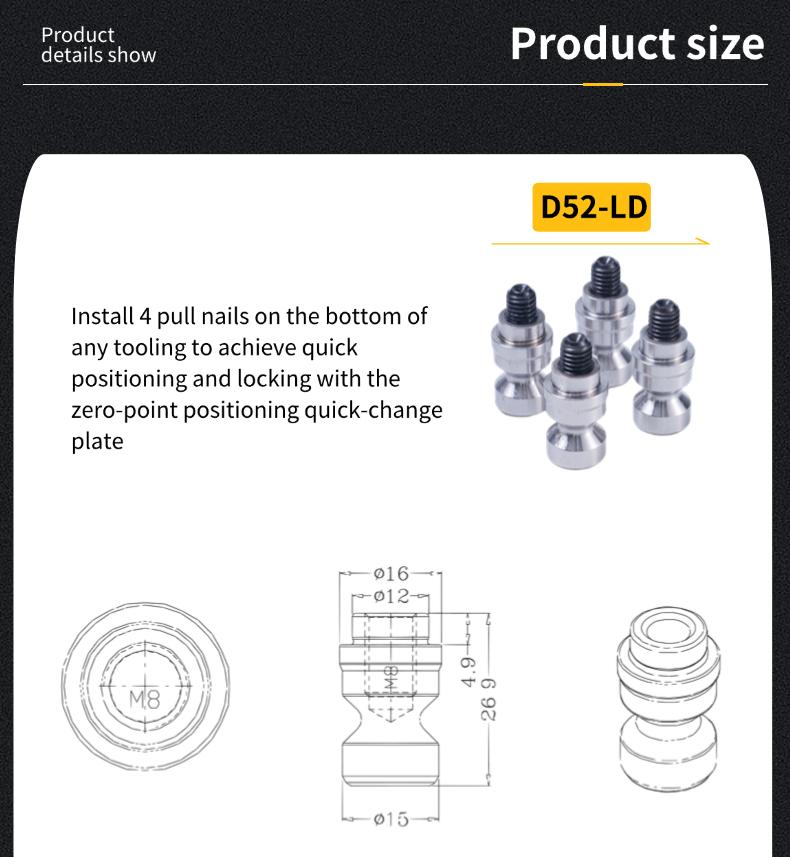 CNC zero point positioning chuck