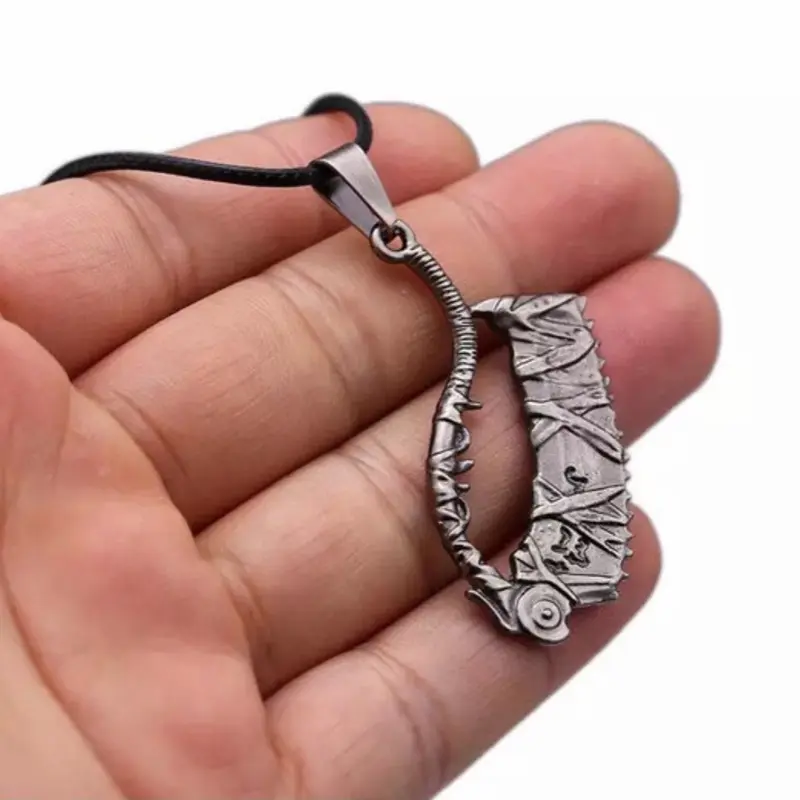 Bloodborne Serrated Machete Saw Cleaver Pendant Necklace Standard Zinc Alloy Dark Souls