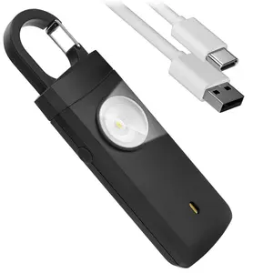 2026 New Personal Safety Alarm for Women -USB Rechargeable – 130dB Loud Emergency Siren &LED Light – Self Defense Keychain, College Dorm Room Essentials for Women