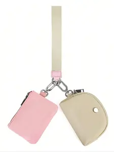 Compact and versatile retro exquisite versatile wrist bag, Wallet Wristlet, Detachable Wristlet Pouch, multifunctional portable simple coin purse, niche design casual daily storage bag, suitable for shopping, grocery shopping, sports and fitness