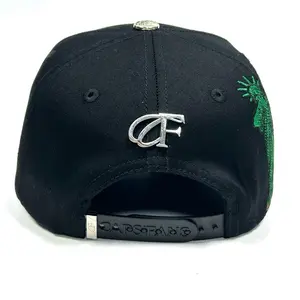 NY Black/ Green Diamond Caps Fans with Distinctive Silver Logo & Green Accents