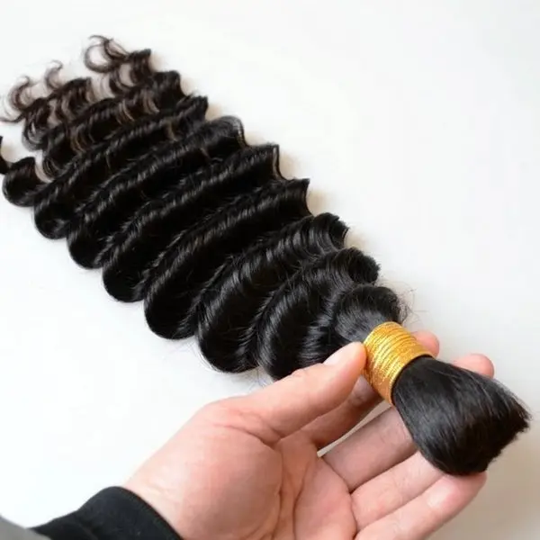 Crown Luxe Raw Mink Human Hairpiece - 18in, 100g Natural Color, Glossy Texture, Defined Curls, Soft Fullness, Minimal Shedding Hair Extensions for Queen, Quick Weaves, Reusable Luxury Hair Accessory, Ponytails