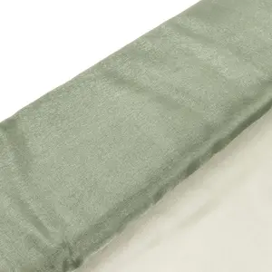 Dusty Sage Green Solid Sheer Chiffon Fabric Bolt, DIY Voile Drapery Fabric 54"x10yd