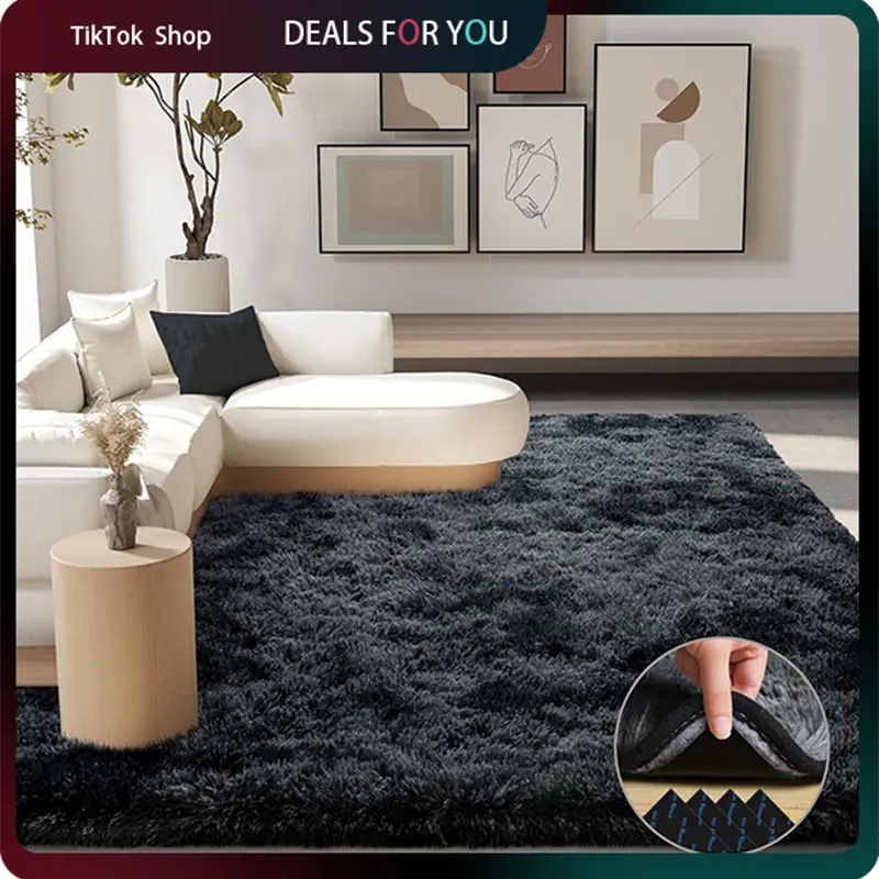 【Back to School】MUGORN Multi-Size Super Soft Fluffy Rug, 3-Layer Design, Modern Minimalist Aesthetic Rugs, Easy Hand Wash, Home Textile for Living Room, Bedroom & Room Decor