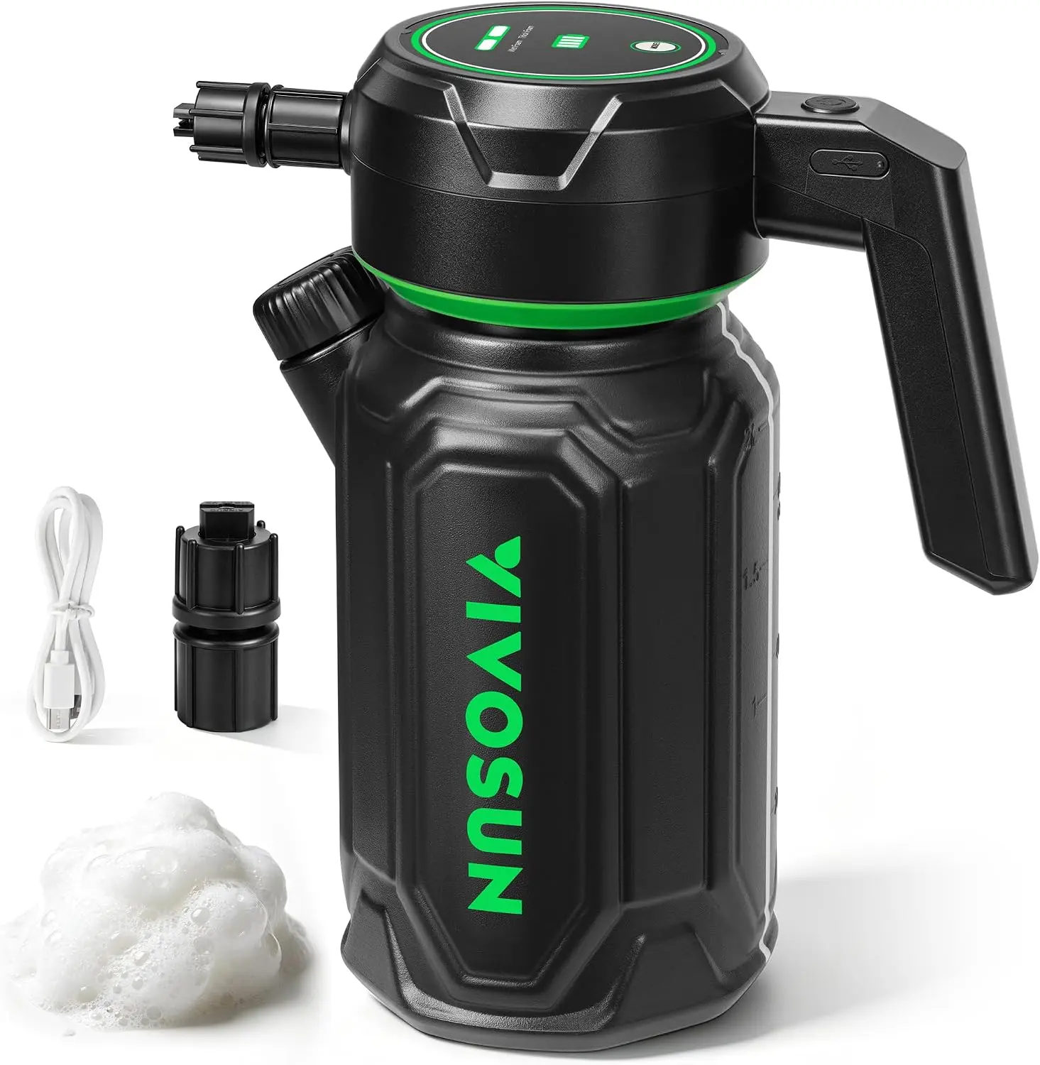 VIVOSUN Electric Foam Sprayer 0.5 Gallon with 2 Adjustable Foam Levels