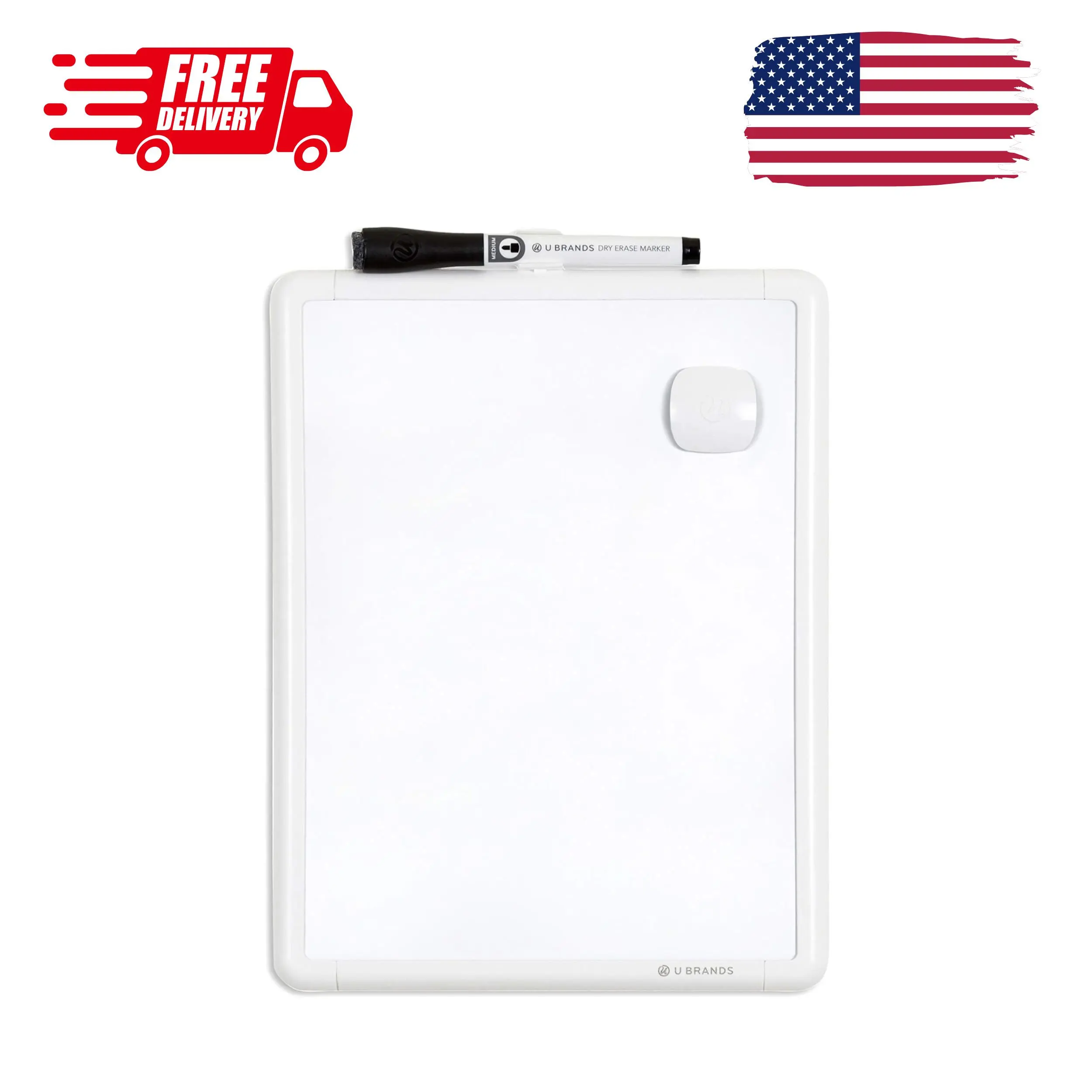 Contempo Magnetic Small Whiteboard, 8.5” x 11”, White