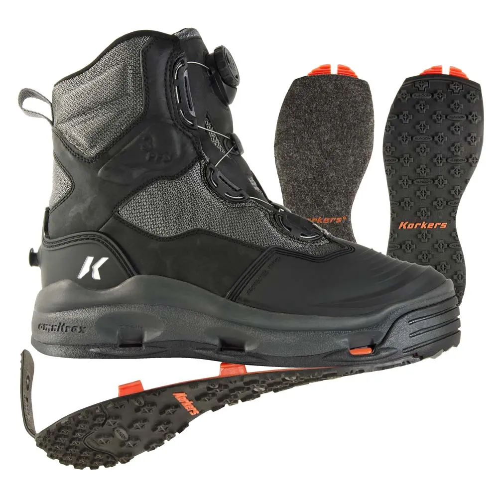 Korkers DarkHorse Wading Boots Korkers DarkHorse Wading Boots