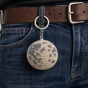 Earth and Moon Crochet Keychain, Amigurumi Globe Space Inspired, Project Hail Movie, Artemis II Mission crochet Keychain, Sci-Fi Fan Gift