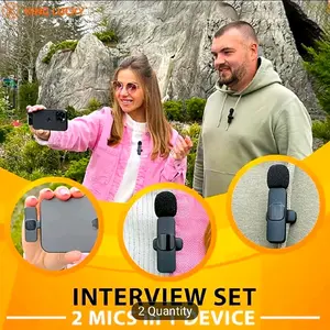 Wireless Lavalier Microphone Designed for Android Devices, Featuring a Plug-And-Play Noise-Canceling Mini Mic Suitable for Video Recordings, Interviews, Podcasts, Vlogging, Youtube, Tiktok, And More