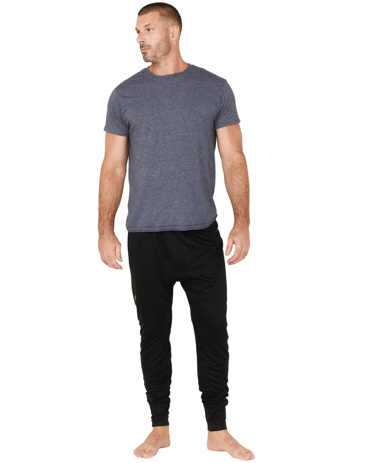 Hawx Men's Men'S Midweight Baselayer Bottom Work Undergarment - Hxfa22p11- Blk