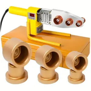 PPR Pipe Hot Splicing Accessory Tool with Ergonomic Handle and Removable Protective Cover - Heavy Duty Aluminum Construction, Compatible with 1/2", 3/4", 1" PVC Type PPR Pipe, Suitable for Pipe Installation Construction Tools