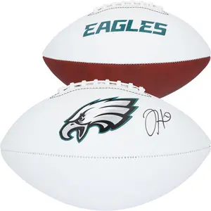 Jalen Hurts Philadelphia Eagles Autographed Wilson White Panel Football - Fanatics Authentic Certified